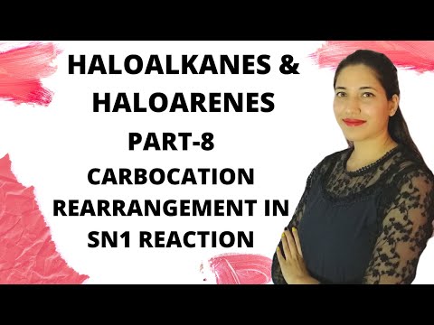 Carbocation rearrangement in SN1 mechanism