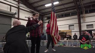Bianca Sweeney &amp; Kaleigh Sweeney perform the National Anthem