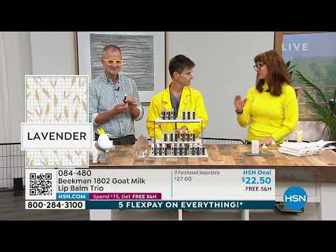 Beekman 1802 Lippenbalsam-Trio aus reiner Ziegenmilch, automatischer Versand