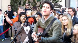 Darren Criss performs &quot;Teenage Dream&quot; at The Grove LA