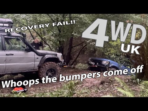 4X4 RECOVERY FAIL | Snatch recovery gone wrong | offroad recovery fail | Cae Dai Disaster | 4WD UK