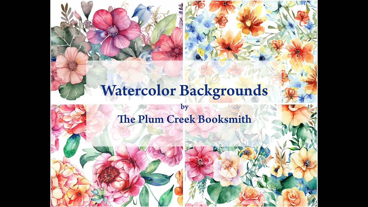 Floral Watercolor digital kit now available on my Etsy shop!!