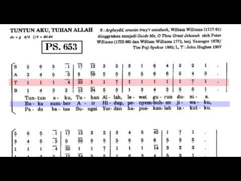 Tenor PS 653 Tuntun Aku Tuhan Allah  #satbguides  #lagumisa #gereja #lagukoor #paduansuaragereja