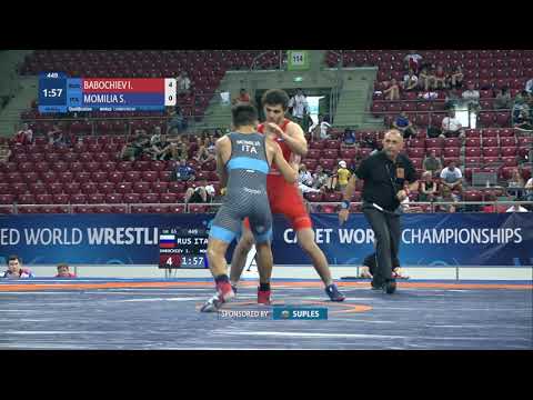 Qual. GR - 65 kg: I. BABOCHIEV (RUS) v. S. MOMILIA (ITA)