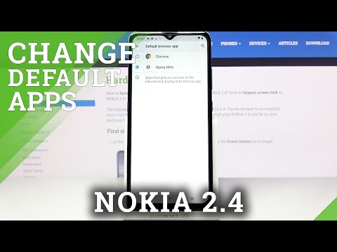 How to Chang Default Apps in NOKIA 2.4 - Manage App Settings