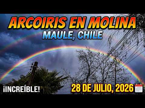 Arcoiris en Molina región del Maule Chile en el día 28 de julio del 2026