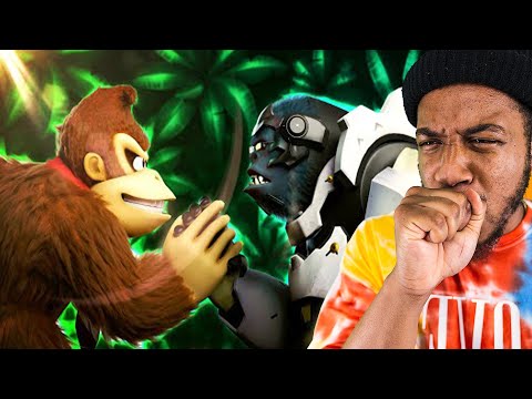 Donkey Kong vs. Winston - Rap Battle! (REACTION) @FreshyKanal