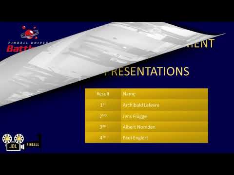 Pinball Universe Battle 2019 - Presentations Ceremonies