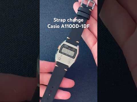 Casio A1100D-1DF strap change #casio #casioretro #casiovintage #casiowatch #a1100d #a1100d-1df