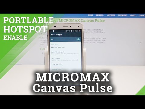 Portable Hotspot in MICROMAX Canvas Pulse 4G - Share Mobile Data