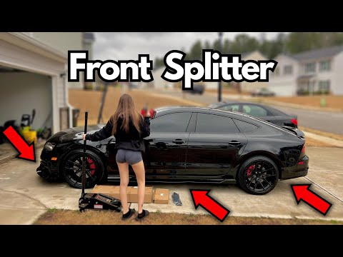 Installing Front Splitter & SideSkirts on my AUDI A7