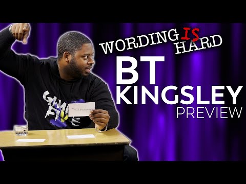 BT Kingsley Sneak Peek! Wording Is HARD