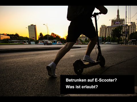 Betrunken auf E-Scooter? Was ist erlaubt?