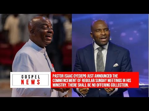 PASTOR ISAAC OYEDEPO HAS JUST ANNOUNCED THE COMMENCEMENT OF REGULAR SUNDAY MEETINGS IN HIS MINISTRY