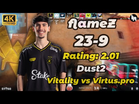 flameZ (23-9) Vitality vs Virtus.pro (Dust2) | BLAST Bounty 2026 Season 1 #cs2 #flamez