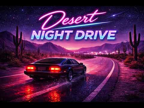 Desert Night Drive | Retro Synthwave Chill Ride