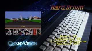 ChinnyVision - Ep 93 - Hard Drivin' - Atari ST, Commodore 64, Sinclair Spectrum, Amstrad CPC