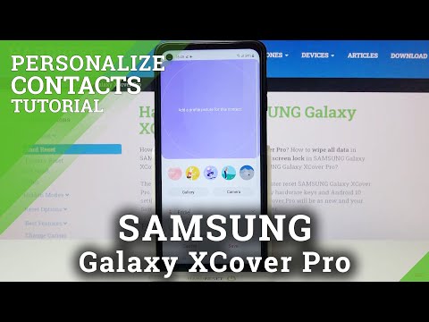How to Add Photo to Contact on SAMSUNG Galaxy XCover Pro – Personalize Contacts
