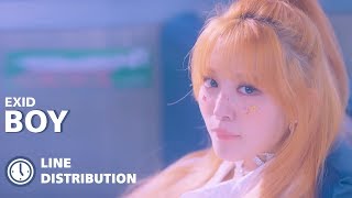 EXID (이엑스아이디) - &#39;BOY&#39; | Line Distribution