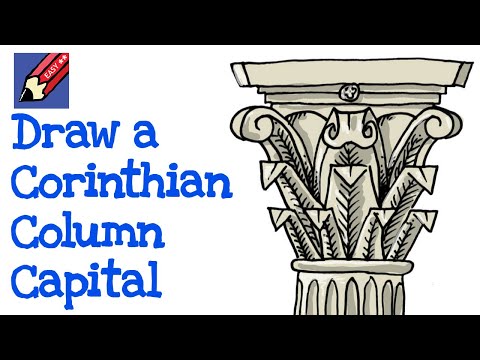 How to draw a Corithian Column Capital Real Easy for...