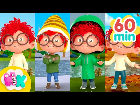 Lær Om Årstider & Ukedager 📅🍃 Årstider Sang | Norske Barnesanger For Barn & Babyer | HeyKids