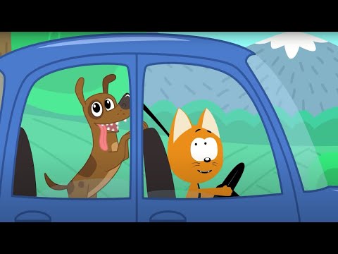 VIAJO EN MI COCHE 🚕 El gatito Koté 🚗