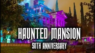 Haunted Mansion NEVER BEFORE SEEN!? | 50th Anniversary Full Ride Through