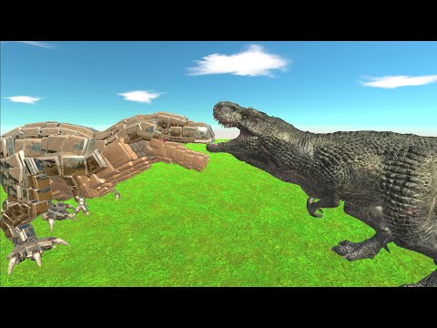 TYRANNOSAURUS REX vs T-REX and WORKSHOP CREATIONS - Animal Revolt Battle Simulator