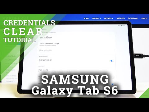 How to Clear Credentials in SAMSUNG Galaxy Tab S6 – Clear Licenses