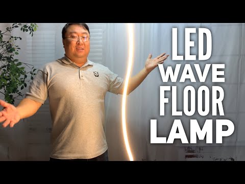 Review of contemporary wave pole led floor lamp