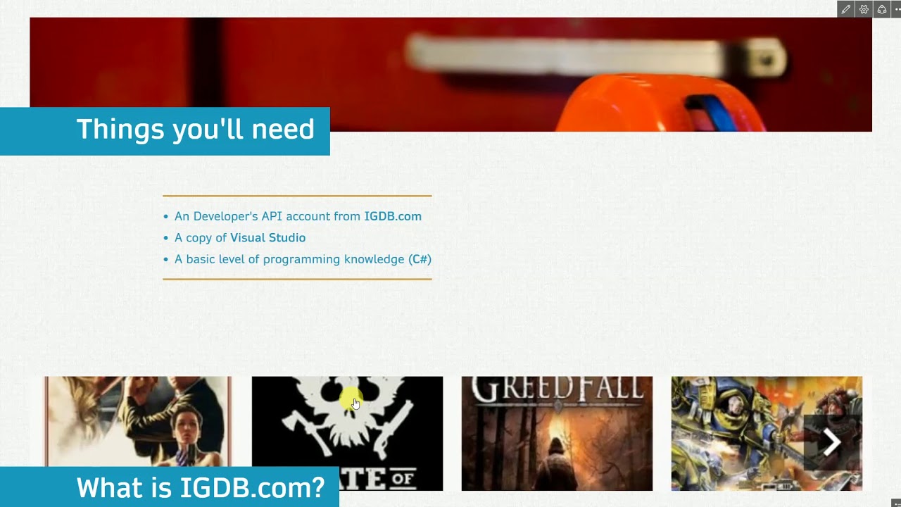 The Programmer's Workshop - Build App using IGDB [Part 1]