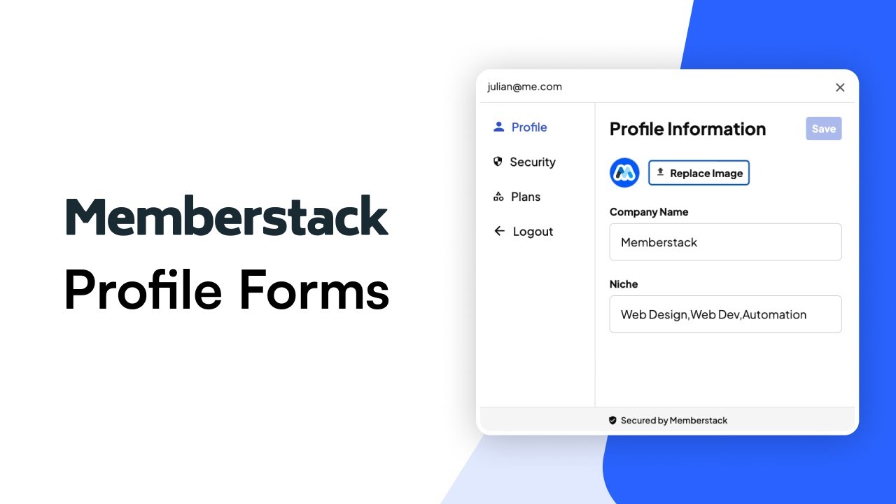 How To Set Up A Profile Form in Webflow | Memberstack Tutorial