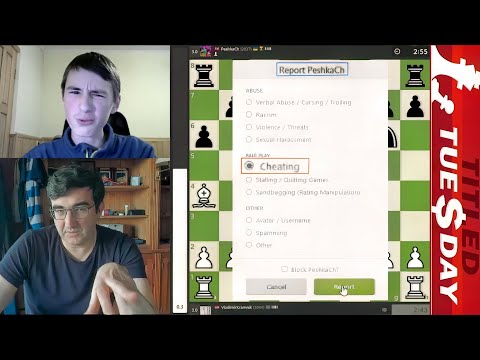 I BLOCK and REPORT!!! GM Vladimir Kramnik vs FM Tykhon Cherniaiev