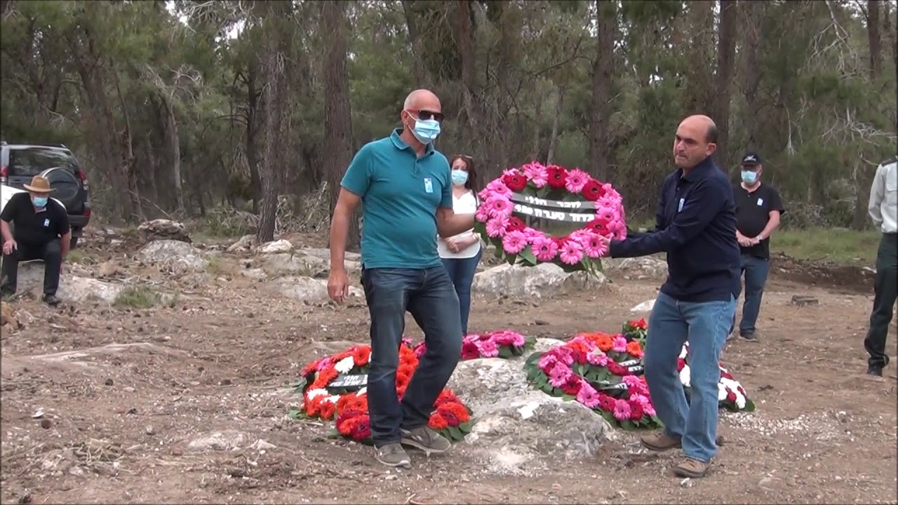 טקס התיחדות חללי חטיבה 500 והיח החבירות יער המגינים יום הזיכרון 2020