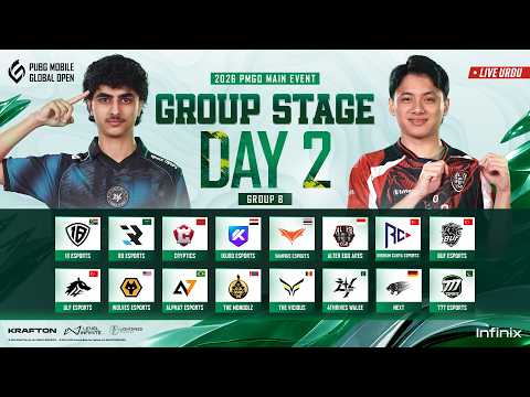 [URDU] 2026 PMGO S2 Main Event | Group B | PUBG MOBILE GLOBAL OPEN Season 2
