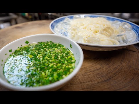 エスニックそうめん(パクチーと大葉のナンプラーだれ)