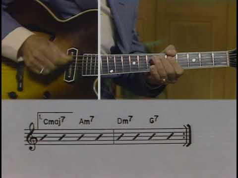 Barney Kessel Jazz Guitar Improvisation: Lesson 8 - Improvising - Practice Track