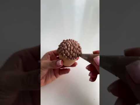 Туториал по жёлудю из зефира от Елена Тугановой🧡