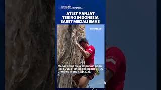 Pecahkan Rekor Panjat Tebing, Veddriq Leonardo Sabet Medali Emas di Piala Dunia Panjat Tebing