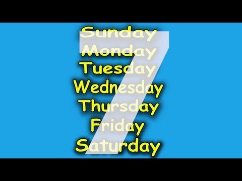 The 7 Days of the Week Song ♫ 7 Days of the Week ♫ Kids Songs by The Learning Station