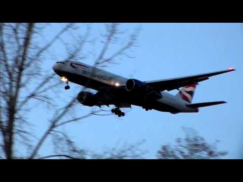 British Airways 777-200ER Landing at New York Kennedy Int'l (JFK)