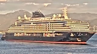 cruise ship MV Explora I leaving Ajaccio