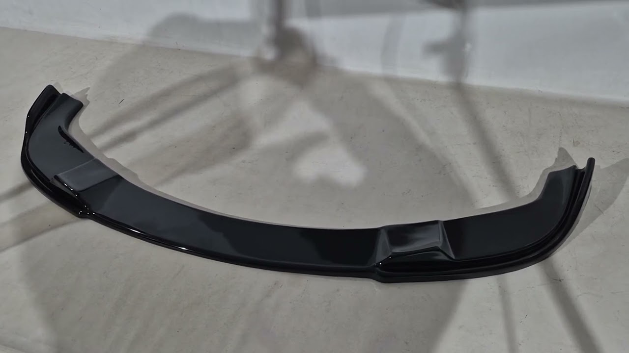BMW 5 серія E60/E61 2003-2010 рр. Передня Lip накладка DPT (Для M Sport/M Technic Hamann чорний глянець) Video 1