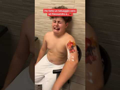 I gave Alessandro a real tattoo but…