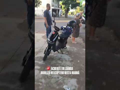 Grave acidente em Loanda PR envolvendo um ônibus e uma moto elétrica.