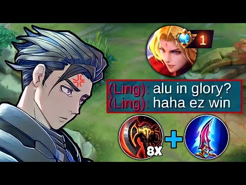 ALUCARD VS TOP 1 SUPREME LING TRASHTALKER!! HE UNDERESTIMATE ME IN MYTHICAL GLORY!! WHO WILL WIN?