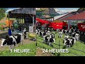 24 heures dans une Ferme aux 1000 vaches, voilà ce qu'il s'est passé | Farming Simulator 22