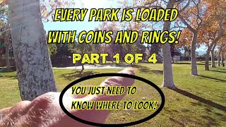 XTerra Pro Metal Detector Reveals Hidden Coins and Rings in Parks!
