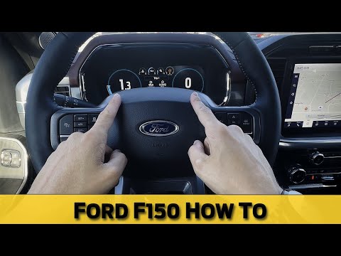 Steering Wheel and Digital Cluster Screen in the Ford F150 (2020 - 2024 models)