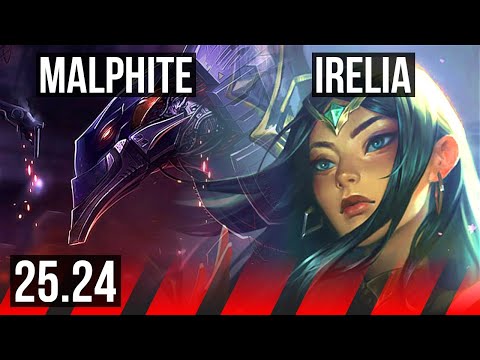 MALPHITE vs IRELIA (TOP) | 13/1/7 | KR Master | 25.24